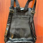 Authentic Leather Bag pack Purse Black Photo 3