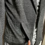 Nine West New Black Metallic Blazer Jacket Women’s Medium Open Front Shimmer Photo 5