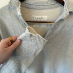 Frank & Eileen  Patrick Popover Henley Women's Medium Gray Heather Triple Fleece Photo 6