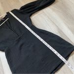 ZARA  Voluminous Cotton Gauze V Neck Puff Sleeve Mini Dress Black (Medium) party Photo 6