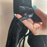 ZARA  Festive Season Black Velvet Strappy V Neck Mini Dress Small Photo 5