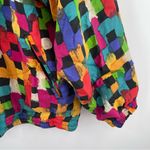 VINTAGE EVR Rousso Apparel 100% Silk Bomber Windbreaker Jacket 90s Y2K Large Size undefined Photo 9