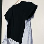 Red Valentino Black Short Sleeve Pinstripe Accent Side Crewneck Shirt Size Large Photo 8