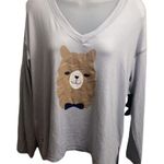Free Press NWT  Soft Llama Lounge Shirt Photo 1