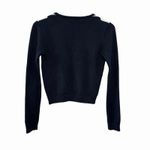 Brandy Melville  Womens OS Argyle Cardigan Navy Blue 100% Cotton Preppy Ivy Style Photo 3