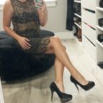 Sans Souci Black & Gold Lace Skirt Set Photo 7