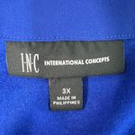 INC Womens Top 3X Mix Media Business Casual Workwear Office Career Party Event Blue Photo 1
