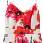 B. Smart  Ball Gown with box pleats open back large floral design Classic S Photo 2