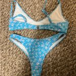 Bright Swimwear  Bikini Set Blue Floral Photo 1