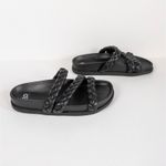 BP  Keaton Flat Slide Sandal Braided Straps Faux Leather Women's 4.5 Photo 2