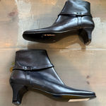 Salvatore Ferragamo  Boutique Black Ankle Booties Sz 6 Photo 0