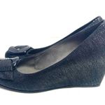 Stuart Weitzman Black Bucalina Covered Wedge Heel Size 9.5 Photo 4