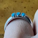 Sleeping Beauty Turquoise Sterling Silver Ring Size 6 Photo 1