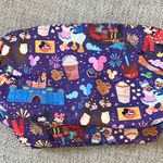 Disney Custom Walt  world character zip toiletry storage bag EUC Photo 3