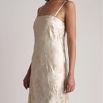 Sabina Musayev Raya Dress Cream Ivory‎ Women's XS Blossom Sequins Satin Maxi Photo 1