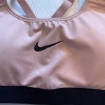 Nike  Bra Womens Small Pink Black Classic Sports Bra Athletic Activewear Dri Fit Photo 1