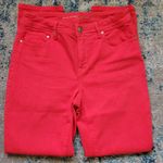 Chico's Chico So Slimming Red Girlfriend Crops Size 00 (2) Photo 3