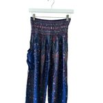 Banjamth Blue Peacock Lightweight Soft Gypsy Festival Abstract Bohemian Women’s Size M Photo 3