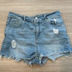 Love Tree High Waisted Ripped Denim Shorts Photo 0