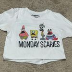 Nickelodeon Sponge Bob White Graphic T-Shirt size M Photo 3