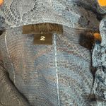 Anna Sui  Sheer Lace 3/4 Sleeve Blouse Boho Romantic Size 2 Photo 3