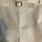 Elegant Cream Pencil Skirt with Belt Size 14P Photo 4