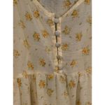 Urban Outfitters Yellow Floral Ceceilia Babydoll Chiffon Dress medium Photo 5