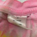 None Tie dyed women’s medium tee shirt Pink Yellow Blue‎ Green V Neck Photo 3