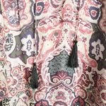 Haute Hippie  Bohemian Paisley Silk Long Sleeve Dress Photo 5