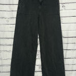 American Eagle  Baggy Wide Leg Black Pants Super High Rise Women’s 000 Retro Y2K Photo 0