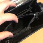 VINTAGE 1990'S BRIZA CLASSIC BROWN AND BLACK VEGAN LEATHER CROSSBODY PURSE Photo 10