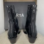 NEW RTA DENIM PATENT LEATHER ANKLE WESTERN BLACK BOOTS SZ 40 / 10 Photo 7