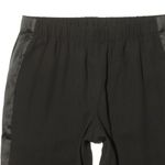 Eileen Fisher NWT Ankle in Black Silk Georgette Crepe Tuxedo Stripe Pants XS Photo 3