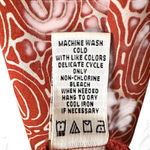 Studio M Boho Print Sleeveless Handkerchief Hem Halter Top Size M Red Size M Photo 5