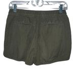 Madewell Desert Green Pull On Shorts Pockets Elastic Waist Women's Size XS Photo 2