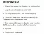 Adidas Wanderlust CLIMASTORM Women’s Jacket Hoodie Rain Windbreaker Photo 8