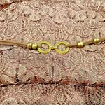 Brown Lacy High Low Lace Sundress Faux Leather Belt Photo 7