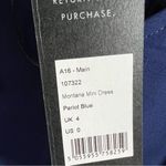 AQ/AQ  Montana Mini Dress in Patriot Blue Spaghetti Strap Plunge Mesh NWT Size 0 Photo 8