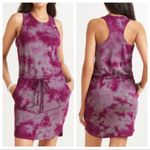 Sundry  For Evereve The Weekender Dress Berry Tie size small Photo 12