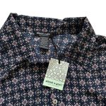 About A Girl Blue Lavender Floral Button Tab Sleeve Blouse Top Size XL NEW Photo 7