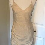 Urban Outfitters Most Stunning Light Tan  Deep V Neck Dress Photo 0