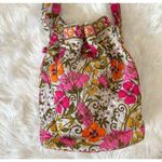 Vera Bradley Bucket Bag Quick Draw Crossbody Bag Tea Garden Print Photo 3