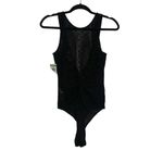 Ganni NEW Lace Black Sleeveless Twist Back Bodysuit XS Photo 3