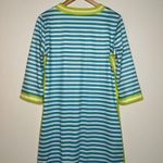 Gretchen Scott Designs The Hinkley Jersey Split Neck Dress Size Large Blue Photo 6