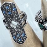 Free People  Silver Ring with Blue Accents Photo 11