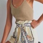 Anthropologie Annaleigh Cream Ivory Embroidered Boho Shorts Large Photo 0