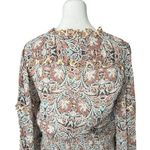 Anthropologie  Printed Ruffle Blouse Sz Small Photo 7