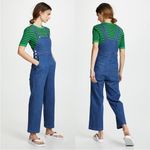 Capulet  Lennon high waisted wide leg retro denim overalls size large Photo 2