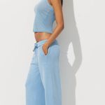 SKIMS French Terry Straight Leg Pant in Blue Bell, Size Medium Photo 1