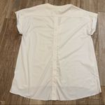 Lysse  White V Neck Button Down Back Blouse Photo 3